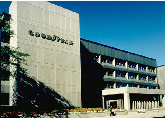 Exterior view of the Goodyear corporate office